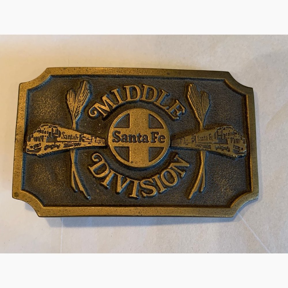 Santa Fe Middle Division 1979 Brass Belt Buckle